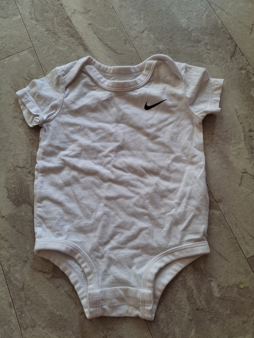 Nike White Baby One-Piece Bodysuit